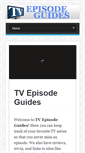 Mobile Screenshot of episodelists.org